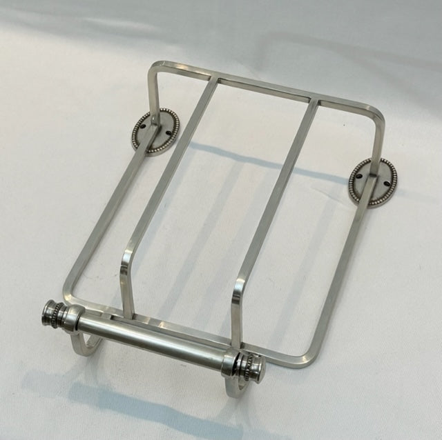 TOILET ROLL & MAGAZINE HOLDER OVAL BEADED (5660/AS)