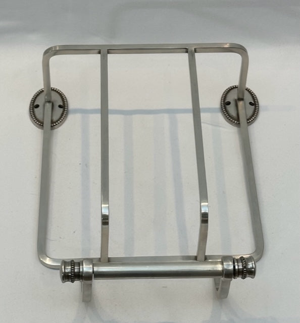 TOILET ROLL & MAGAZINE HOLDER OVAL BEADED (5660/AS)