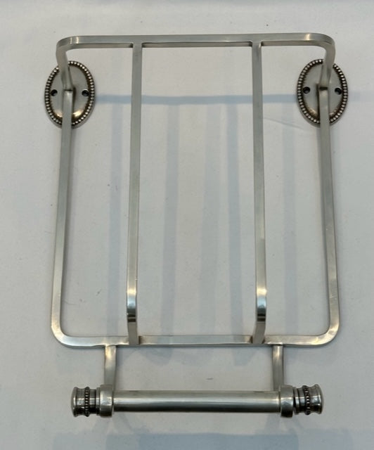 TOILET ROLL & MAGAZINE HOLDER OVAL BEADED (5660/AS)