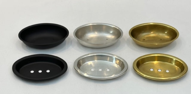 SOAP DISH OVAL CLASSIC WITH TRAY ANTIQUE BRASS (3066/AG)