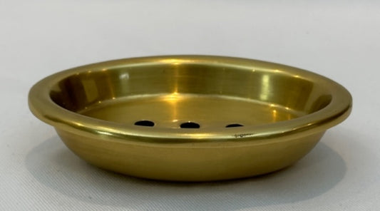SOAP DISH OVAL CLASSIC WITH TRAY ANTIQUE BRASS (3066/AG)