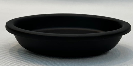 SOAP DISH OVAL CLASSIC WITH TRAY MATT BLACK (3066/BK)