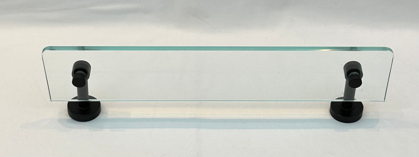 GLASS SHELF MATT BLACK (7977/BK)