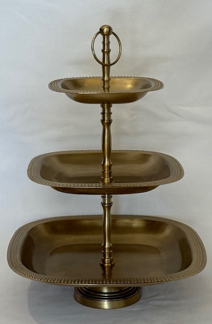 PATISSERIE 3 TIER ROYAL ANTIQUE BRASS (74-192-48)