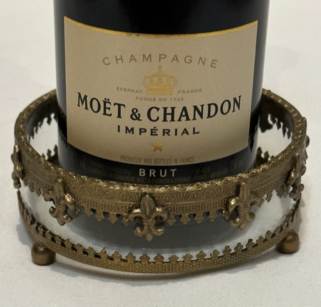 NUT BOWL FLEUR ANTIQUE BRASS (N196)