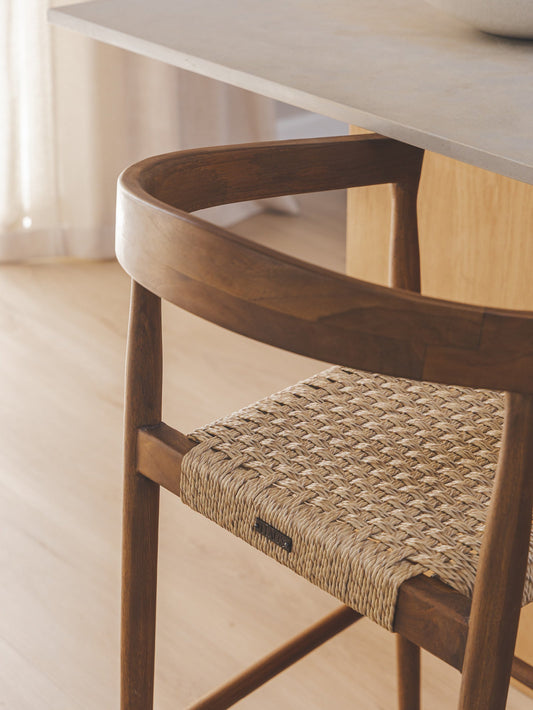 Kashmir Teak Counter Chair in Clove