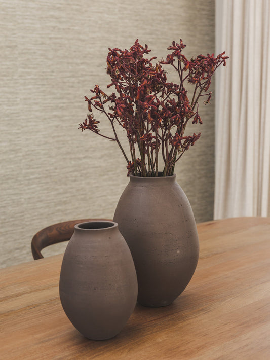 Kyoto Vase in Cocoa