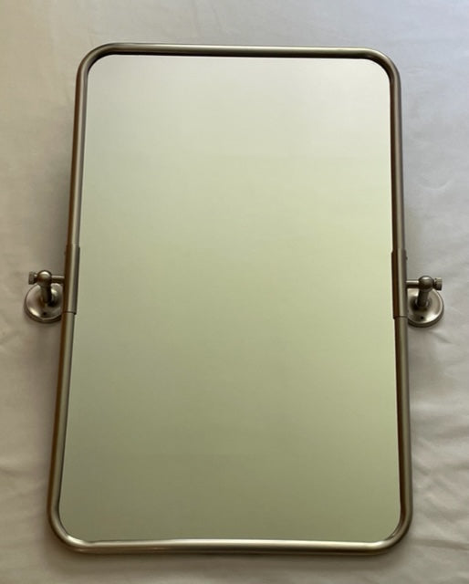 MIRROR RECTANGULAR SWIVEL PEWTER (73-250-PW)