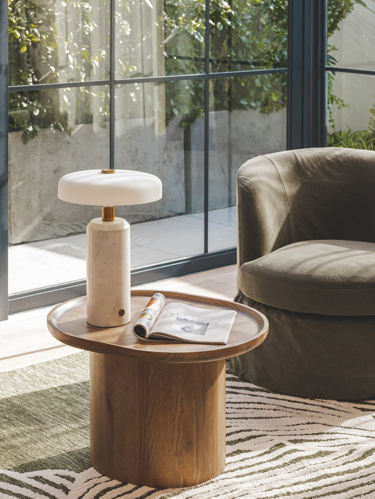 Maurula Oak Side Table in Cumin - view 10