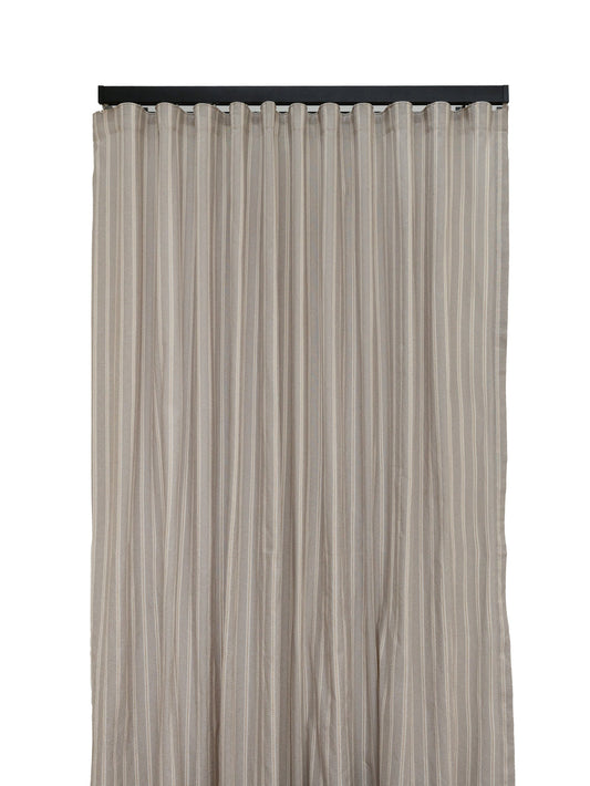 Beige striped curtain 