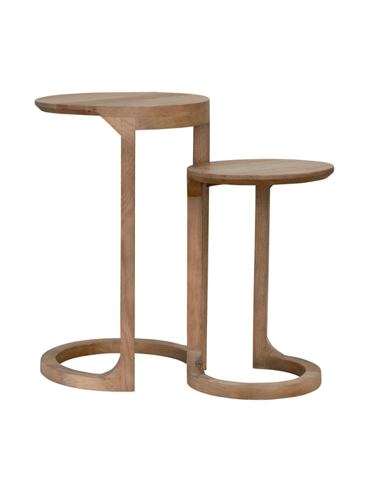 Wooden side table with a minimalist design 