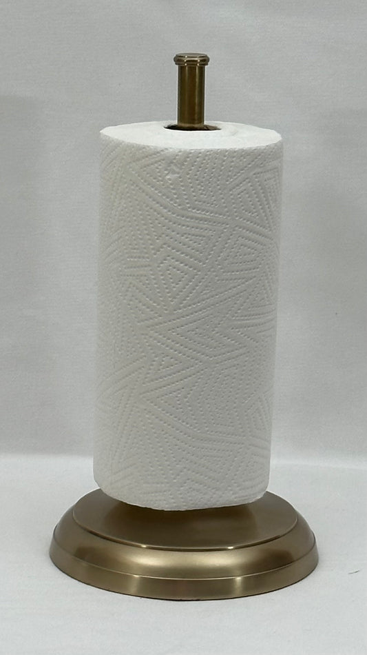 PAPER TOWEL STAND ANTIQUE BRASS (24996)