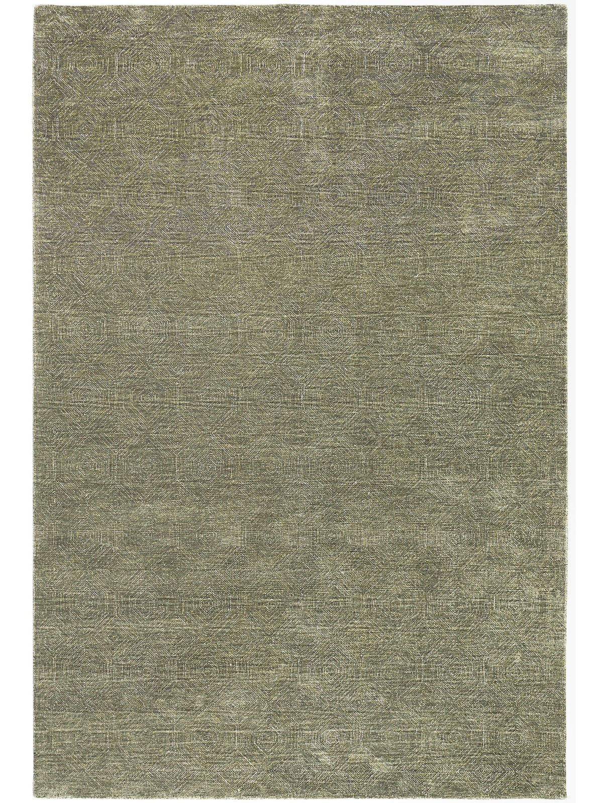 Greenish-brown textured rug