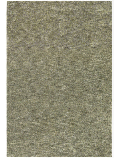 Greenish-brown textured rug