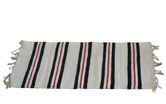 Red Pinstripe Floor Mat