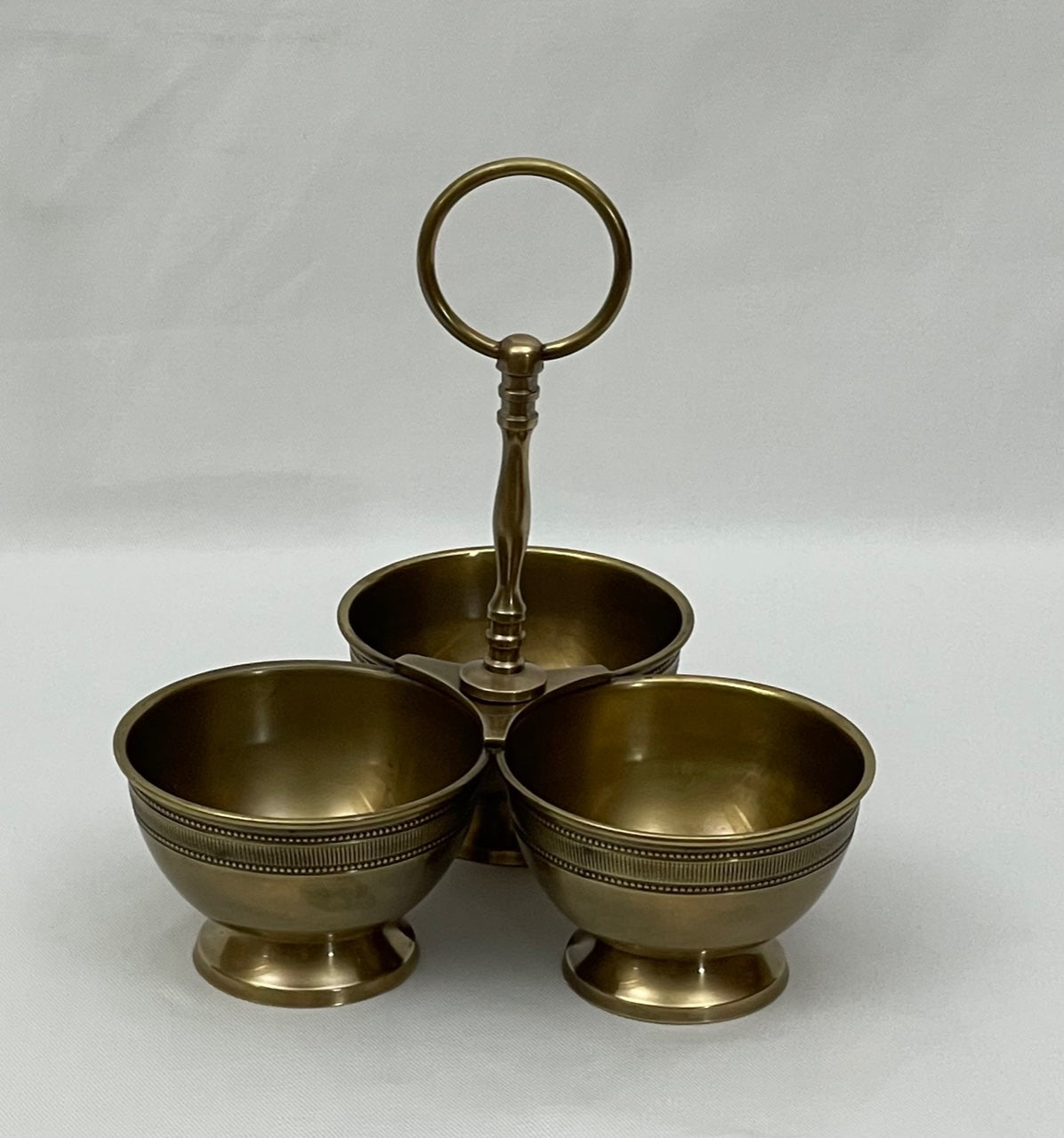 SALSA BOWL TRIPLE ANTIQUE BRASS (539315/AB)