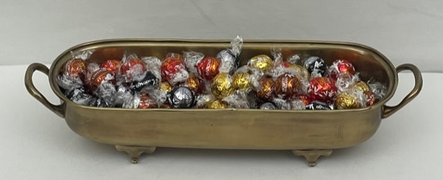 SNACK BOWL OBLONG XL ANTIQUE BRASS (459407/AB)