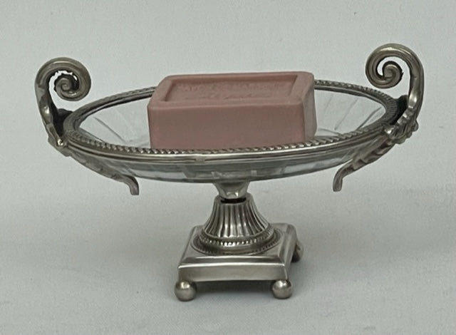 SOAP DISH CRYSTAL FRENCH (ST-99)