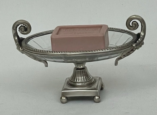 SOAP DISH CRYSTAL FRENCH (ST-99)