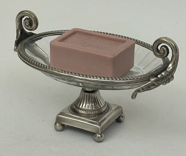 SOAP DISH CRYSTAL FRENCH (ST-99)