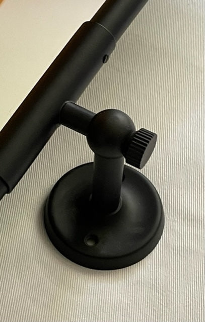 MIRROR RECTANGULAR SWIVEL MATT BLACK (73-250-B)
