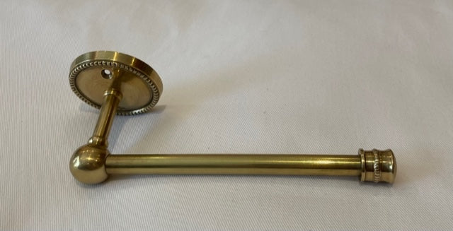TOILET ROLL HOLDER BEADED BRASS (5706/AG)