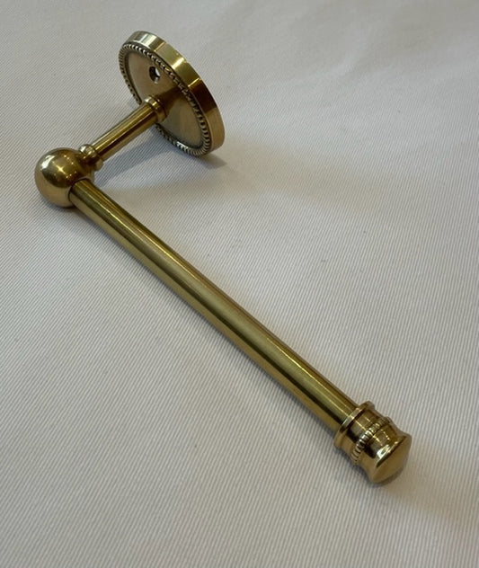 TOILET ROLL HOLDER BEADED BRASS (5706/AG)
