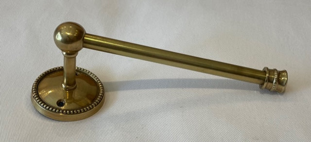 TOILET ROLL HOLDER BEADED BRASS (5706/AG)
