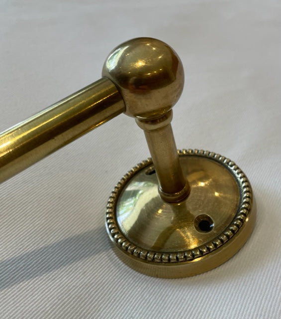 TOILET ROLL HOLDER BEADED BRASS (5706/AG)
