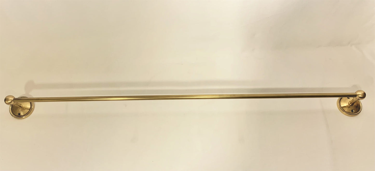 TOWEL RAIL BEADED BRASS (5709/90AG)