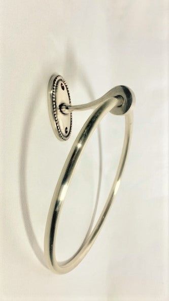 TOWEL RING OVAL BEADED (4480)
