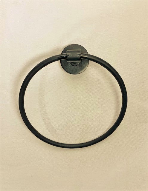 TOWEL RING MATT BLACK (3281)