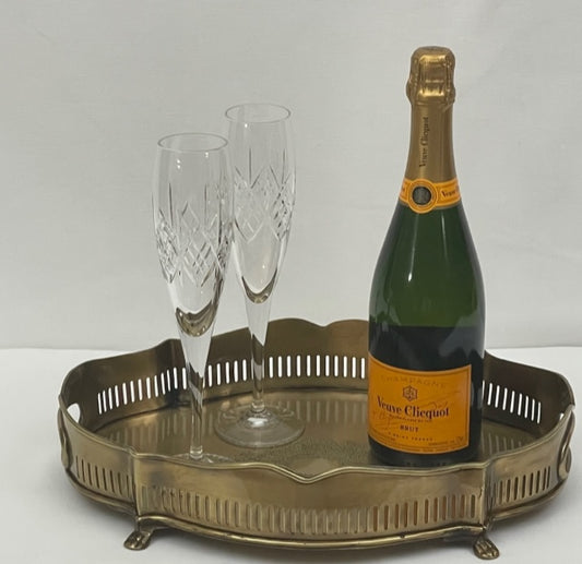 TRAY FRENCH MINI ANTIQUE BRASS (950059/AB)