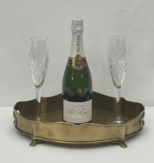 TRAY PERFUME ITALIAN ANTIQUE BRASS (539246/AB)