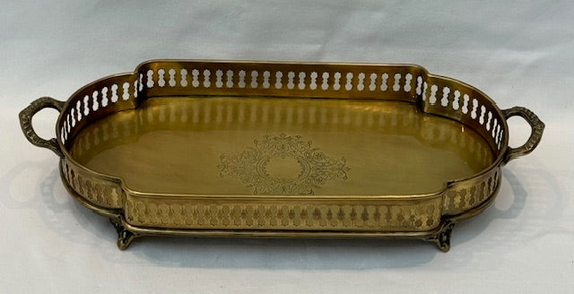 TRAY VENICE ANTIQUE BRASS (729021)