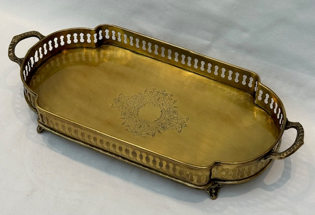 TRAY VENICE ANTIQUE BRASS (729021)