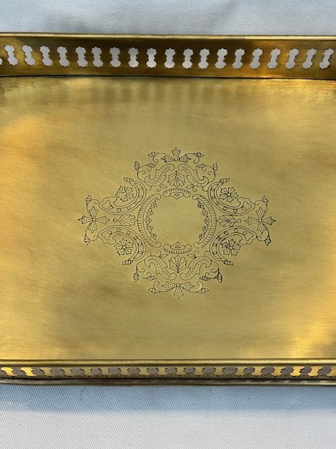 TRAY VENICE ANTIQUE BRASS (729021)