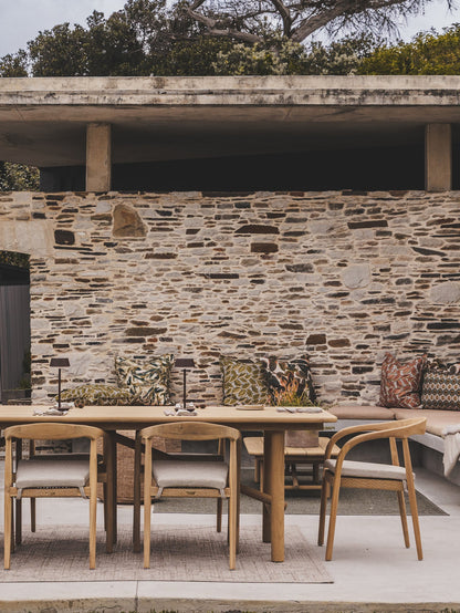Tulum Teak Dining Table in Natura - view 5