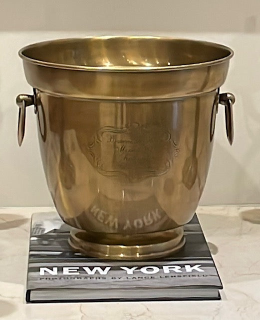 WINE COOLER LARGE NEW ANTIQUE BRASS (539648/AB)