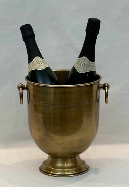 WINE COOLER VIKINGS ANTIQUE BRASS (959176)