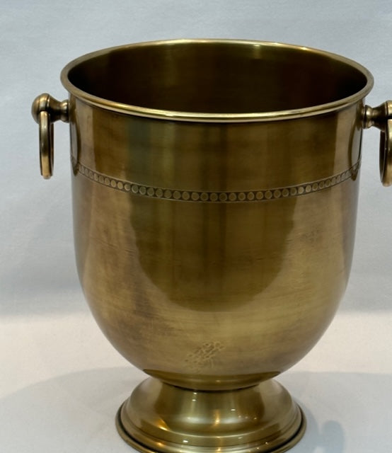 WINE COOLER VIKINGS ANTIQUE BRASS (959176)
