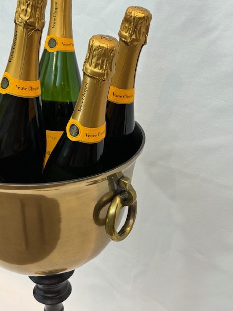 WINE COOLER FREE STANDING BRASS CHATEAU (72-647-64)