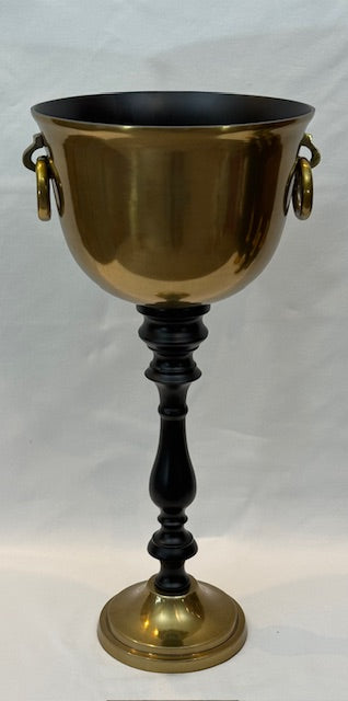 WINE COOLER FREE STANDING BRASS CHATEAU (72-647-64)