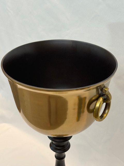 WINE COOLER FREE STANDING BRASS CHATEAU (72-647-64)