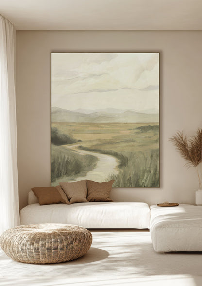Wandering Trail Wall Art in Meadow - view 2