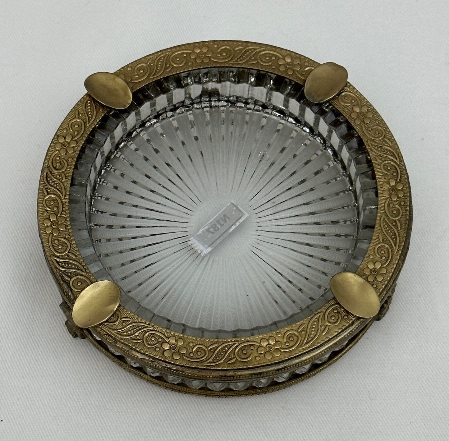 ASHTRAY BORDEAUX ANTIQUE BRASS (N187)