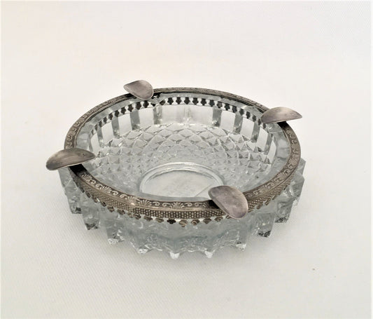 ASHTRAY CRYSTAL ROUND LARGE (ST-97)