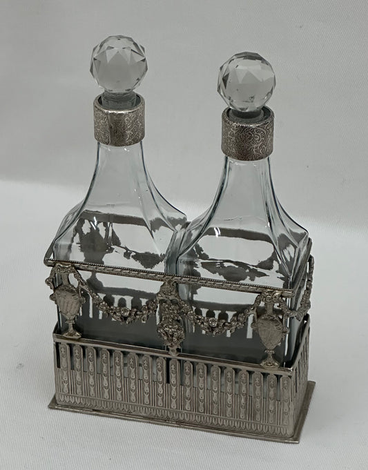 BOTTLE SET IN STAND ITALIAN (N156)
