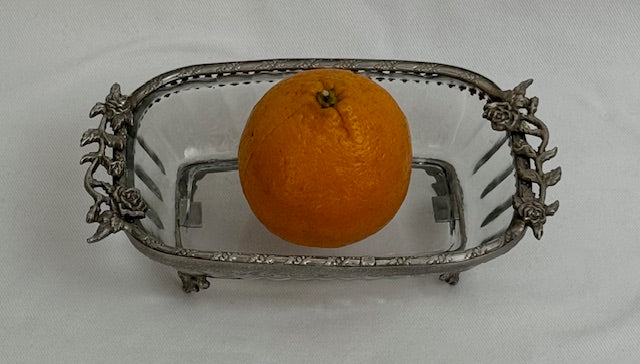 BOWL ROSE CRYSTAL (23638)