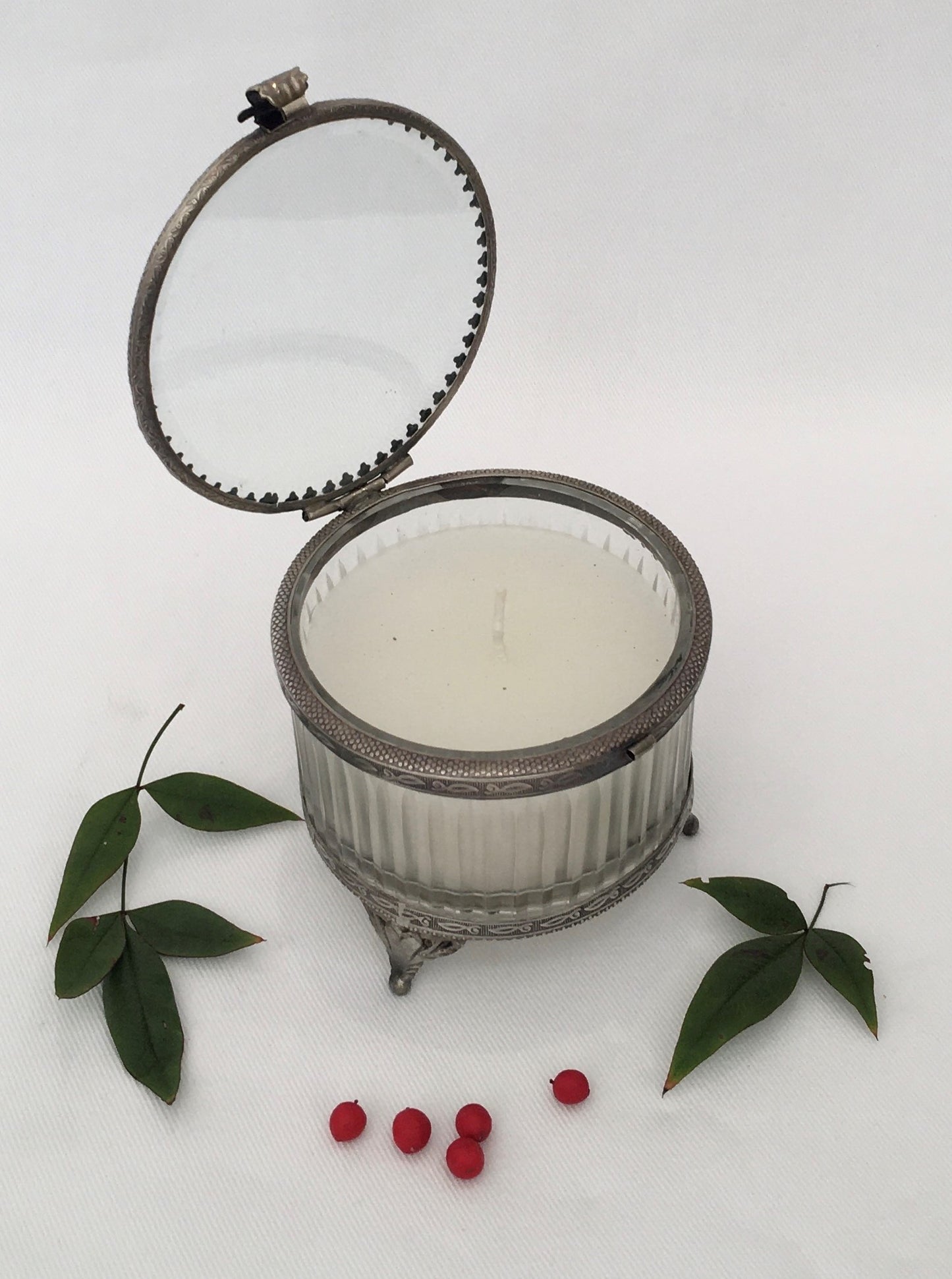 CANDLE JAR GLASS GREEK LARGE (ST-92)